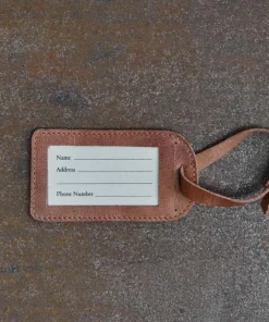 Nkuku Namba Leather Luggage Tag Eco-Friendly Gifts