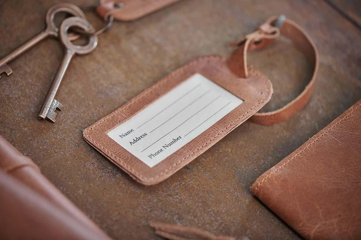 Nkuku Namba Leather Luggage Tag Eco-Friendly Gifts 3 Nkuku Namba Leather Luggage Tag Eco-Friendly Gifts