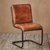 Nkuku Narwana Leather Desk Chair Home Office