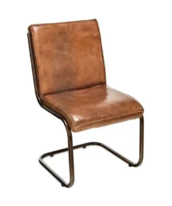 Nkuku Narwana Leather Desk Chair Home Office