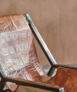 Nkuku Narwana Plain Leather Lounger