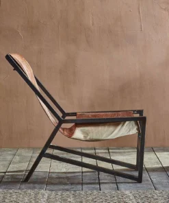 Nkuku Narwana Plain Leather Lounger
