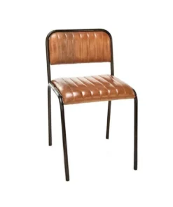 Nkuku Narwana Ribbed Leather Dining Chair 10 Nkuku Narwana Ribbed Leather Dining Chair