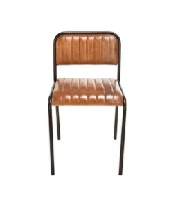 Nkuku Narwana Ribbed Leather Dining Chair 11 Nkuku Narwana Ribbed Leather Dining Chair