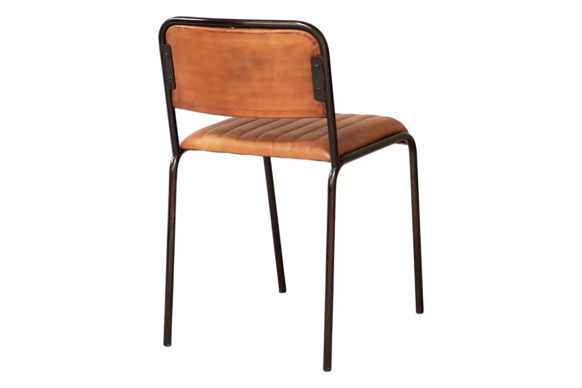 Nkuku Narwana Ribbed Leather Dining Chair 7 Nkuku Narwana Ribbed Leather Dining Chair