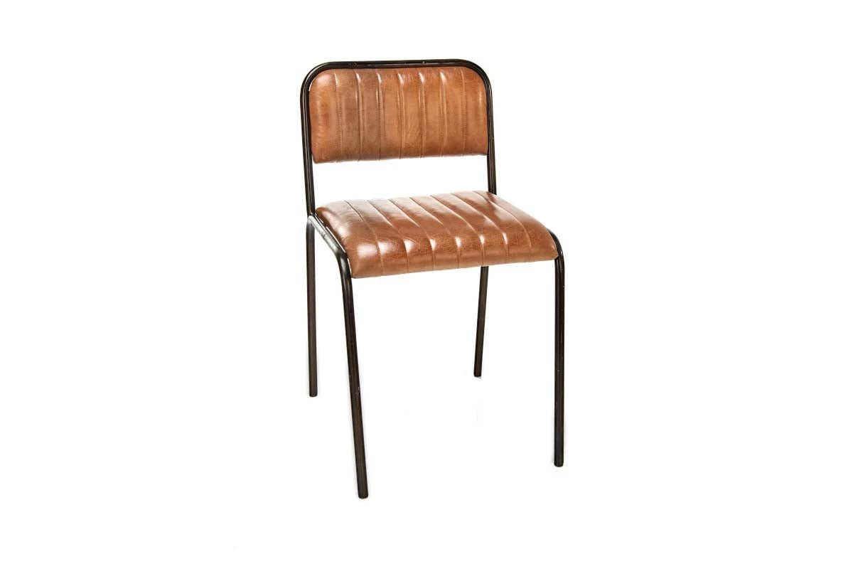 Nkuku Narwana Ribbed Leather Dining Chair 8 Nkuku Narwana Ribbed Leather Dining Chair