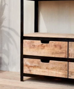 Nkuku Living Room Nermada Shelving Unit