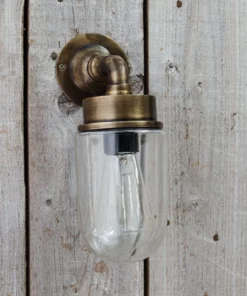 Nkuku Ngari Outdoor Light - Antique Brass