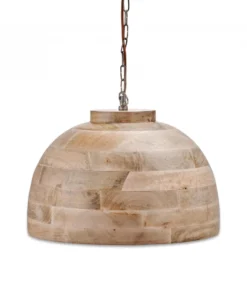 Nkuku Nika Mango Wood Pendant - Large Kitchen & Dining Room