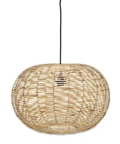 Nkuku Living Room Noko Natural Wicker Round Pendant - Large 7 Nkuku Living Room Noko Natural Wicker Round Pendant - Large