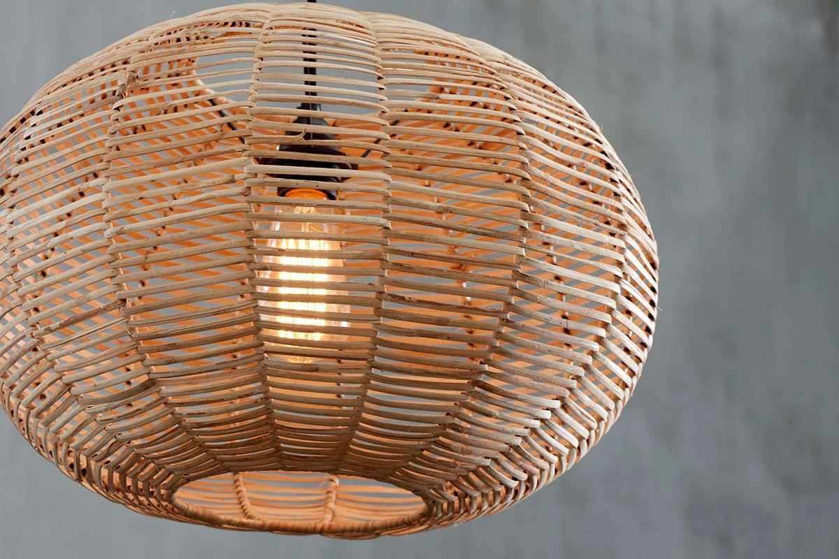 Nkuku Living Room Noko Natural Wicker Round Pendant - Large 4 Nkuku Living Room Noko Natural Wicker Round Pendant - Large