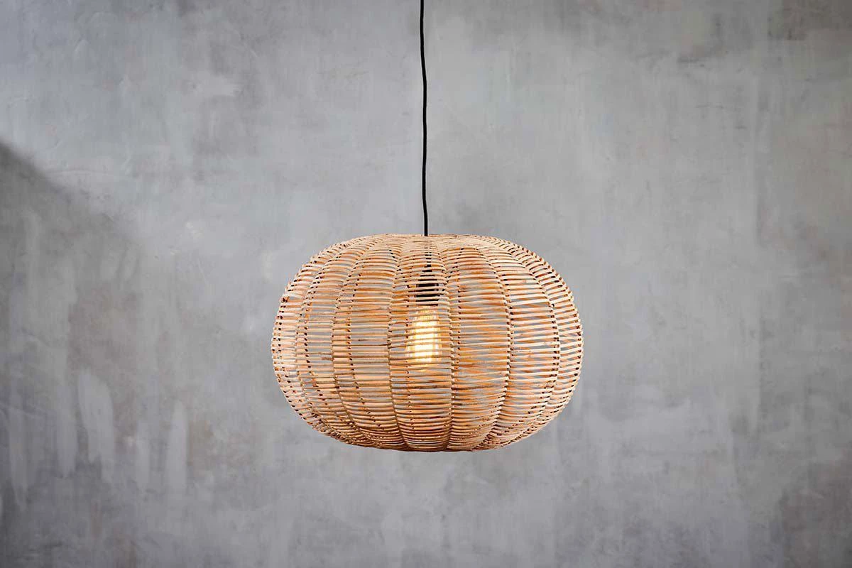 Nkuku Living Room Noko Natural Wicker Round Pendant - Large 3 Nkuku Living Room Noko Natural Wicker Round Pendant - Large