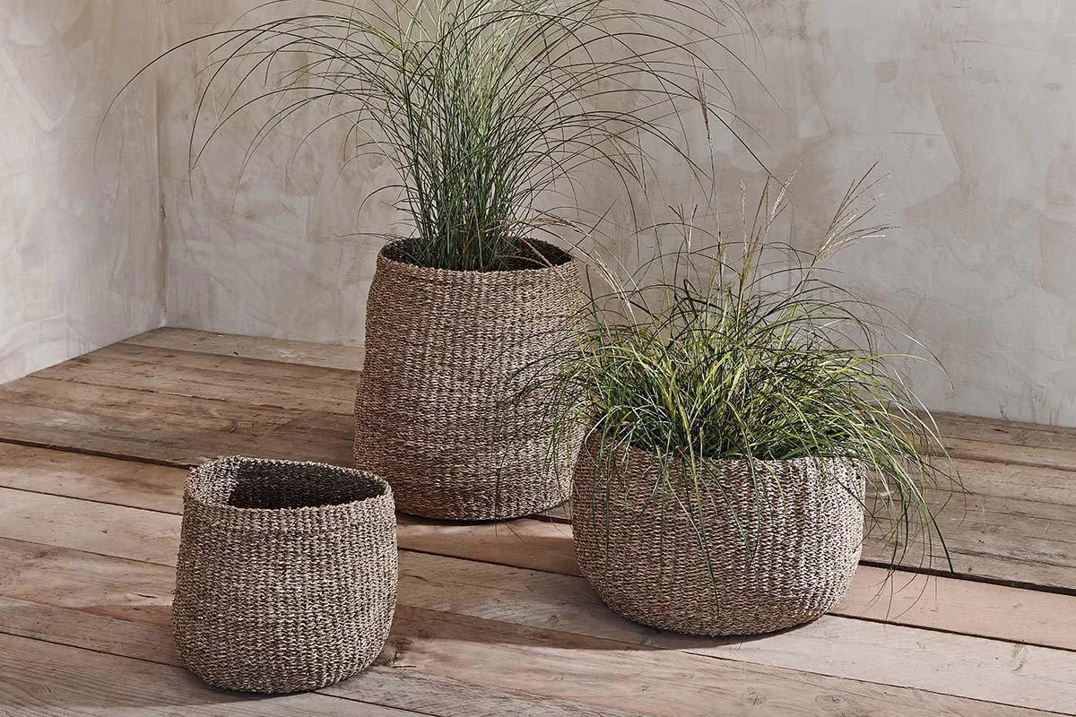 Nkuku Soft Furnishings Noko Seagrass Basket 3 Nkuku Soft Furnishings Noko Seagrass Basket