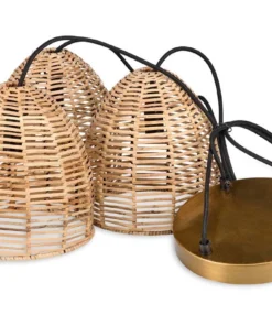 Nkuku Noko Wicker Cluster Pendant Kitchen & Dining Room