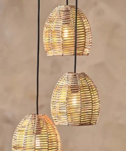 Nkuku Noko Wicker Cluster Pendant Kitchen & Dining Room