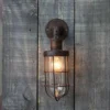 Nkuku Obere Caged Outdoor Light - Rust