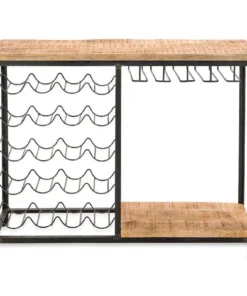 Nkuku Obra Bar With Wine Glass Storage