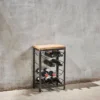 Nkuku Obra Industrial Wine Rack - Small Storage & Shelving