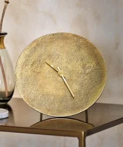 Nkuku Okota Standing Clock - Antique Brass