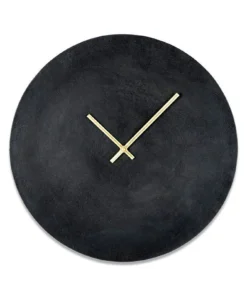 Nkuku Okota Wall Hung Clock - Black Home Accessories