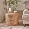 Nkuku Ondal Round Braided Hemp Side Table