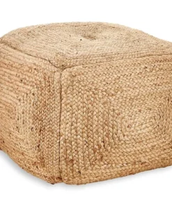 Nkuku Ondal Square Braided Hemp Pouf New Arrivals 9 Nkuku Ondal Square Braided Hemp Pouf New Arrivals