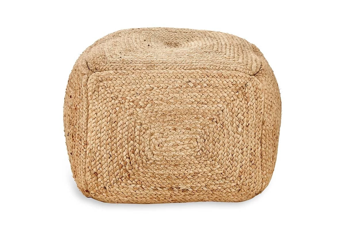 Nkuku Ondal Square Braided Hemp Pouf New Arrivals 5 Nkuku Ondal Square Braided Hemp Pouf New Arrivals