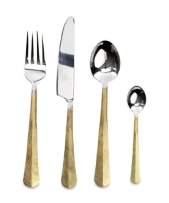 Nkuku Osko Cutlery Set - Brushed Gold (Set Of 16)