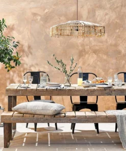 Nkuku Oso Wooden Bench - 220cm Garden Furniture