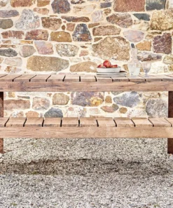 Nkuku Oso Wooden Bench - 220cm Garden Furniture