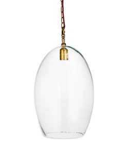Nkuku Otoro Glass Pendant - Large Oval Living Room