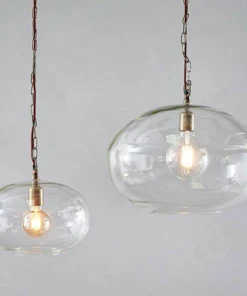 Nkuku Otoro Glass Pendant - Large Round