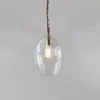 Nkuku Otoro Glass Pendant - Small Oval Living Room