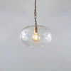 Nkuku Otoro Glass Pendant - Small Round Living Room