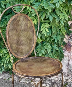 Nkuku New Arrivals Parwaha Iron Bistro Chair