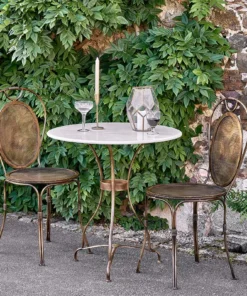 Nkuku New Arrivals Parwaha Iron Bistro Chair