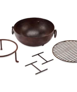 Nkuku Garden Furniture Patna Tabletop Kadai Fire Pit