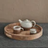 Nkuku Pawi Mango Wood Tray Round Serveware 2 Nkuku Pawi Mango Wood Tray Round Serveware