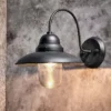 Nkuku Phena Outdoor Swan Neck Metal Wall Lamp New Arrivals