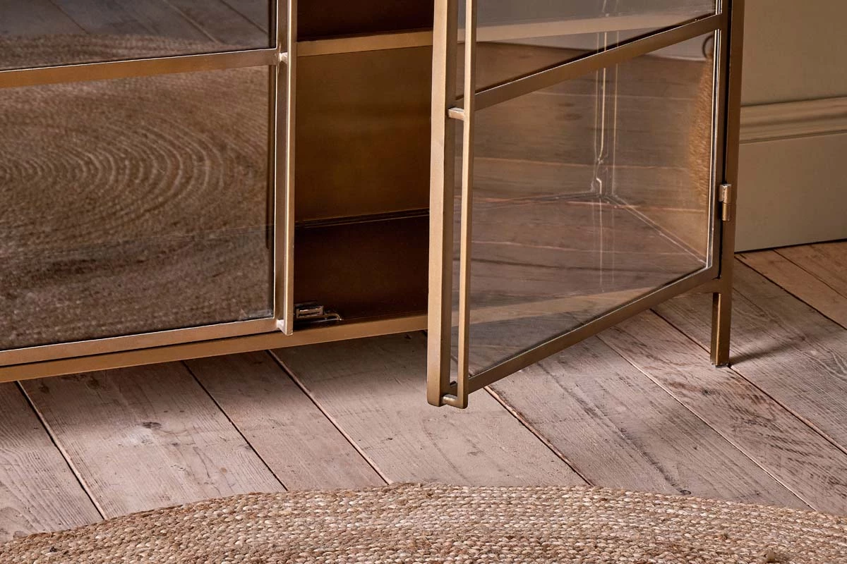 Nkuku Living Room Ranchi Iron Sideboard 6 Nkuku Living Room Ranchi Iron Sideboard