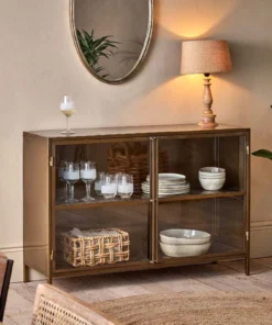 Nkuku Living Room Ranchi Iron Sideboard