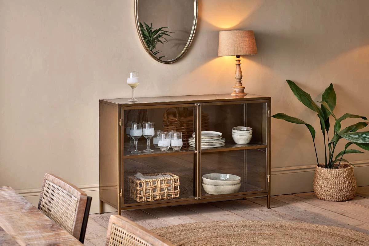 Nkuku Living Room Ranchi Iron Sideboard 3 Nkuku Living Room Ranchi Iron Sideboard