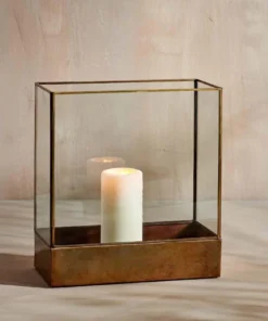 Nkuku Sampara Storm Lantern - Wide Home Accessories