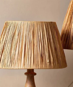 Nkuku New Arrivals Sandesh Raffia Lampshade