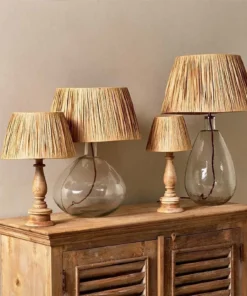 Nkuku New Arrivals Sandesh Raffia Lampshade