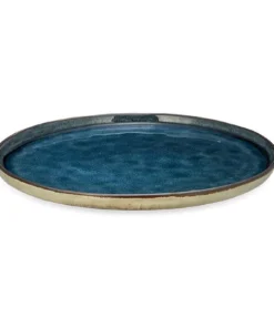 Nkuku Simi Dinner Plate - Deep Blue Tableware