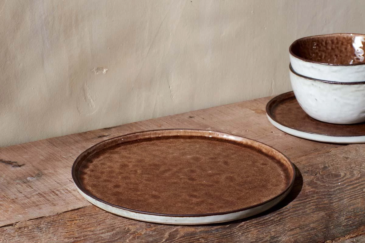 Nkuku Simi Dinner Plate - Earth 3 Nkuku Simi Dinner Plate - Earth