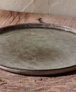 Nkuku Tableware Simi Dinner Plate - Moss Green