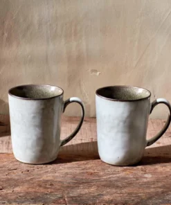 Nkuku Simi Mug - Moss Green - Large (Set Of 2)