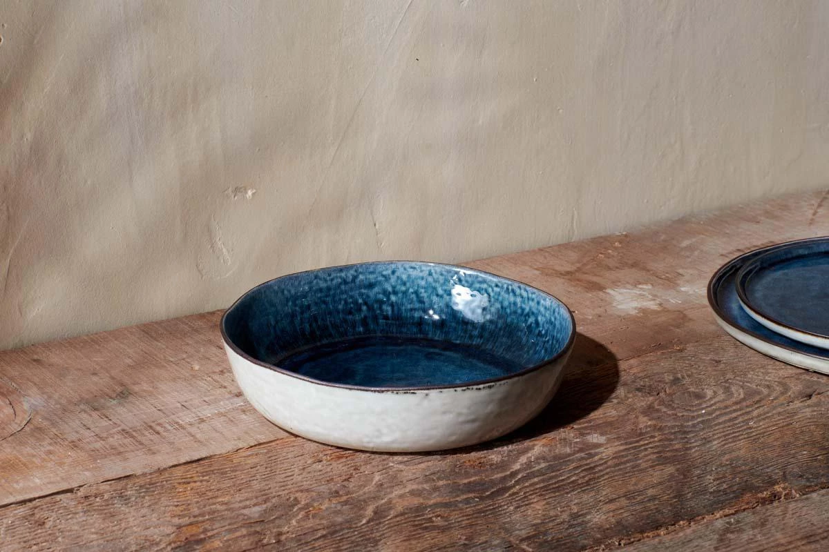 Nkuku Simi Serving Bowl - Deep Blue - Small 3 Nkuku Simi Serving Bowl - Deep Blue - Small